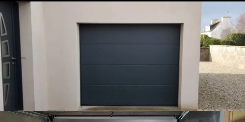 Pose d'une porte de garage sectionnelle à refoulement plafond