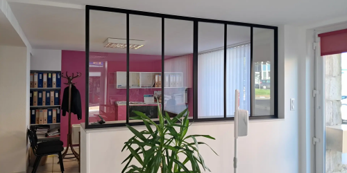 Fourniture et pose d'une verrière